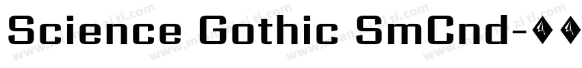 Science Gothic SmCnd字体转换